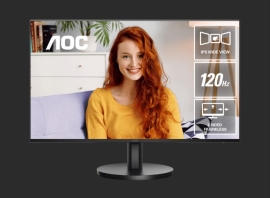 AOC 23.8" 1920 × 1080 FHD. 120Hz. 1ms. 4ms. Anti-Blue Light, USB-C (DP Alt, 65W) × 1, HDMI 1.4 ×1.2Wx2 Speakers. IPS Monitor 2025 New 24B3CA3