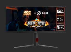 AOC 34" WQHD VA,1500R,180Hz,1ms,Adaptive Sync,HDR10,Shadown Control,Dark Boost,Flicker Free,Low blue mode,Gaming mode CU34G4