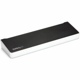 StarTech.com 4K USB-C Dock, Triple UHD 4K Monitor Docking Station, Mac & Windows, HDMI & DisplayPort, 100W Pd, 5x USB 5Gbps Hub, Taa - USB-C Dock 3 Video Outputs, 100W Pd - 4x USB-A, 1x USB-C 5Gbps, Nic, Headset, K-Slot - Triple Monitor On Base M-Series
