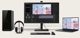 LG 27" IPS FHD 1920 x 1080, USB Type-C™ (PD 65W) 100Hz 5ms, AMD FreeSync 16:9 Tilt/Height/Swivel/Pivot (Bi-direction) adjustable stand, 3yrs Monitor 27BA650-B