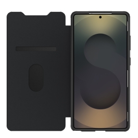 OtterBox React Folio Samsung Galaxy S25 Ultra 5G (6.9") Case Black Crystal (Clear/Black) - (77-97833), DROP+ Military Standard, 7 Years Warranty 77-97833