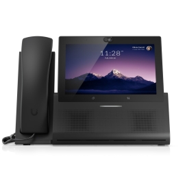 Ubiquiti UniFi Talk Phone Touch Max,Premium Desktop Smartphone,Ultimate User Exper,7 Touch Display,PoE+ In,Bluetooth,5V, 3A USB type C, Black UTP-TOUCHMAX