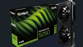 PALIT RTX5050 DUAL 8GB GDDR6 128bit 3-DP HDMI NE65050019P1-GB2070D NE65050019P1-GB2070D