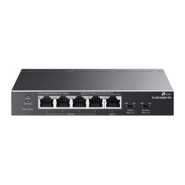TP-Link | TL-SG1005P-PD | 5 Port Gigabit Desktop Switch with 1 Port PoE++ In and 4 Port PoE+ Out - 006.008.0184