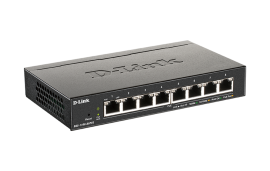 D-Link | DGS-1100-08PV2 | 8 Port Gigabit Smart Managed PoE Switch with 8 PoE Ports (64W PoE budget) - DL.DGS.1100.08PV2