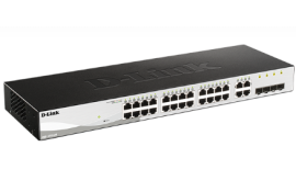 D-Link | DGS-1210-28 | 28 Port Gigabit Smart Managed Switch | 28 RJ45 and 4 SFP (Combo) Ports - DL.DGS.1210.28