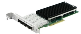Plusoptic PCIE NIC, PCIe x8 Quad SFP+ Port 10G Server Adapter with Intel® XL710AM1 Controller - NICPCIE-4SFP-10G