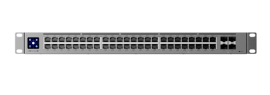 Ubiquiti | USW-Pro-Max-48-PoE | UniFi 48 Port (8x 2.5G PoE+ Ports, 8x 2.5G PoE++ Ports, 24x 1G PoE+ Ports and 8x 1G PoE++ Ports) Pro Max Layer 3 Etherlighting Switch, with 4 SFP+ Ports, 720W total PoE availability - UB.USW.PRO.MAX.48POE