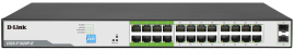 D-Link | DGS-F1026P-E | 26 Port Gigabit PoE Switch with 24 PoE+ Ports (8 Long Reach 250m) and 2 SFP Uplinks - DL.DGS.F1026P.E