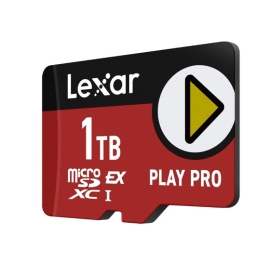 Lexar PLAY PRO microSDXC™ Express Card 1TB, microSDXC, high performance, microSD Express, up to 900MB/s read and 600MB/s write LMSXPS0001T-BNNNG