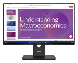 LENOVO ThinkVision T24D-40 23.8"/24" 120Hz FHD IPS Monitor USB-C Dock 100W DP Height Adjust Tilt Swivel Pivot HDMI DP LAN 4xUSB VESA ~62CDGAR6AU 64B9GAR1AU