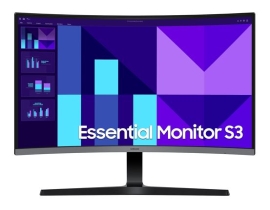Samsung 27" S39GD FHD 1800R Curved Monitor 1920X1080 16:9 VA 100Hz 4ms 250cd/m2 D-Sub HDMI Tilt VESA Headphone Eye Saver Mode Black 3YR WTY LS27D390GAEXXY