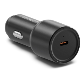 Cygnett CarPower 65W USB-C PD Premium Laptop Car Charger - Black (CY4708CYCCH), Premium Aluminium Alloy Finish, LED Charge Indicator, 2 Years CY4708CYCCH