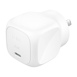 Belkin BoostCharge 65W USB-C PD 3.1 Cubic Wall Charger - White (WCA011auWH), Portable & Powerful, Laptop, Tablets, CEW $2500, 2 Years Warranty WCA011auWH