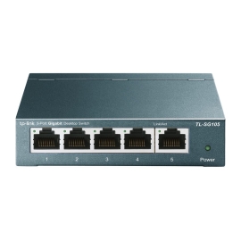 TP-Link TL-SG105 | 5 port Gigabit Desktop Switch | Desktop Steel Case - 006.008.0138