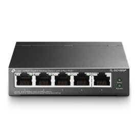 TP-Link | TL-SG1005P | 5 port Gigabit Desktop Switch with 4 Port PoE - 006.008.0155