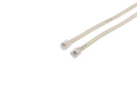 4cabling 2m Line Cord RJ12 to RJ12 | Beige - 014.001.0108