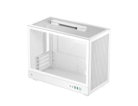 DeepCool CH160 PLUS WH Portable Micro-ATX Compact Case, USB3.0×2, Gen2 Type-C x1, Audio/Mic×1 R-CH160-WHNGM0-G