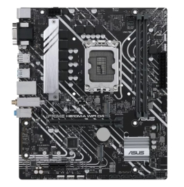 ASUS H610M-A WIFI D4-CSM PRIME Intel LGA 1700 mATX Motherboard, DDR4 64GB, PCIe4.0, M.2, 1Gb Ethernet, HDMI, D-SUB, USB3.2 Gen2, SATA 6Gbps, PRIME H610M-A WIFI D4-CSM