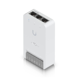 Ubiquiti Door Hub Mini, Compact Access Control Hub For Single Door,1 Lock terminal -12V &Dry Switchable,Connect & Power Via PoE++,2 Additional Inputs UA-Hub-Door-Mini