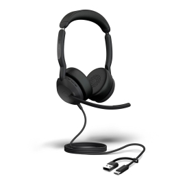 Jabra Evolve2 50, USB C/A MS Stereo Headset, Bluetooth®, 4 microphones, Active Noise Cancellation, Busylight, Call management, Air Comfort technology 25089-999-799