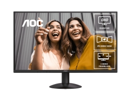 AOC 27" IPS Q27B30E: 2560×1440 @ 75Hz, 4ms GtG, 300 nits brightness, sRGB 118%, HDMI 1.4 & DP 1.4, tilt stand, 100mm VESA, 20W power use Q27B30E