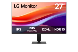 27' FHD, IPS, 120Hz, 1ms MBR, HDR10, sRGB 99%, 4-side bezel-less, Tilt -5 ~20 , HDMI, Headphone Out, DAS, Black Stabiliser, 250nits, 1500:1.