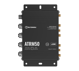 Teltonika ATRM50 5G Router for Transportation, Ultra-High Cellular Speeds, M12 CONNECTORS, DUAL SIM & eSIM, EN 45545-2 and EN 50155, PSU not included ATRM50