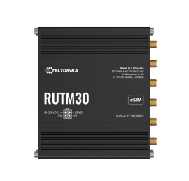 Teltonika RUTM30 Compact 5G Router, 5G dual SIM cellular, 5 Gigabit Ethernet ports, Dual-Band Wi-Fi, Backward Compatible with 4G, PSU included RUTM30