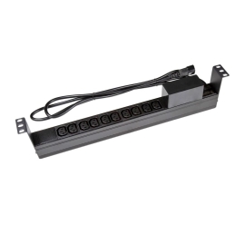 PowerShield Horizontal PDU with IEC C20 Input, 8 x C13, 2 x C19 outlets, provides reliable power distribution for horizontal installations RPR-IEC-16A10H