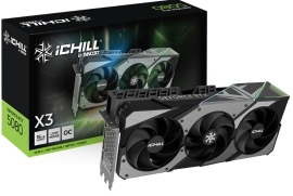 INNO3D nVidia GeForce RTX 5080 ICHILL X3 V2 16GB GDDR7 2715MHz Boost Clock, RAM 30Gbps, 3xDP, 1xHDMI, 334x148x73mm C50803-16D7X-176069R