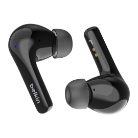 Belkin SoundForm Motion 2 True Wireless Earbuds - Black(AUC010fqBKV2),33 Hours Playtime,Bluetooth 5.3 Pairing,IPX5-Rated,12mm Drivers,2 Years Warranty