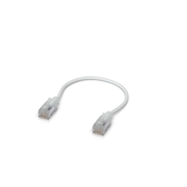 Ubiquiti UniFi Premium Patch Cable,0.15M, Single-Pack, White, Ultra-Thin Braided Patch Cable, Designed Optimized 10GbE Networking