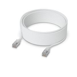 Ubiquiti UniFi Premium Patch Cable, 15M, White, Ultra-thin Braided Patch Cable, Designed And Optimized For 10 GbE Networking.