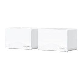 Mercusys Halo H25BE(2-pack) BE3600 Whole Home Mesh Wi-Fi 7 System, 460 m , 688 Mbps at 2.4 GHz, 2880 Mbps at 5 GHz, MLO, 4096-QAM, OFDMA, EHT160 on 5