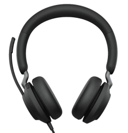 Jabra Evolve2 40 SE Wired-CA MS Stereo Headset, 360 BusyLight, Noise Isolationg Ear Cushions, 2Yr Warranty, Plug-and-play, 3-Microphone