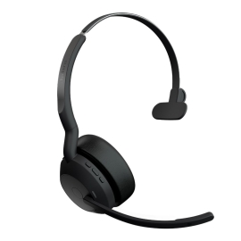 Jabra Evolve2 55, USB A, UC, Mono, Active Noise Cancellation (ANC), Link 380 Bluetooth Adapter ,30m Wireless Range, 18 Hours Battery Life