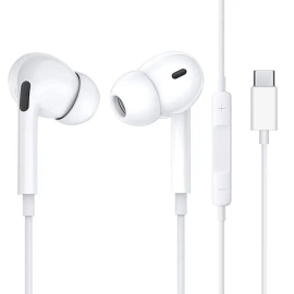 Choetech OC-A011 USB-C In-Ear Headphones 1.2m - White