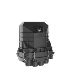 Warren & Brown MAX4 splice closure with pressure test valve & wall / pit mounting bracket. - 015.004.0081