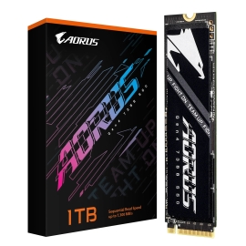 Gigabyte AORUS Gen4 7300 SSD 1TB PCIe4x4 NVMe1.4 M.2 2280 3D TLC DDR4 1GB 7300/6000MB/s 80×22×2.3mm MTBF1.6M 6.6W/6.7W 5yr/700TBW SSD AG4731TB N M2 1TB