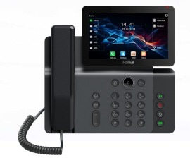 Fanvil V66 Prime Business IP Phone, 7" Color Touch Screen, HD Audio, Wi-Fi 6, Bluetooth 5.4, 20 SIP Lines, 6-Way Conference V66