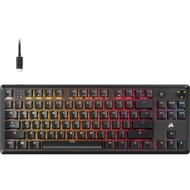 Corsair K70 CORE TKL RGB Mechanical Gaming Keyboard, MLX Red switches, full key rollover, RGB, 1,000Hz, USB wired, iCUE support, PC/Mac/Xbox CH-911911E-NA