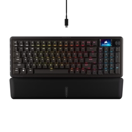 Corsair Vanguard 96 Mechanical Gaming Keyboard, CORSAIR MLX Plasma, 8kHz, NKRO, 8MB, USB3.0, magnetic wrist rest, MLX Plasma switches, wired CH-91E901E-NA