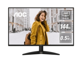 AOC Q27B36X,27" IPS,QHD 2560x1440@144Hz,0.5ms/4ms,300cd/m²,1500:1,HDMI 2.0+DP 1.4,178°,VESA100 Q27B36X