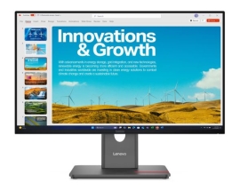 Lenovo ThinkVision P24qd-40 23.8" 24" 24" QHD IPS Monitor 2K 2560x1440 16:9 Height Adjustable Tilt Swivel Pivot HDMI DP1.4 DP 4xUSB3.2 Hub Etherne 3yr 64B1GAR1AU