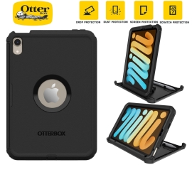 OtterBox Defender Apple iPad Mini A17 Pro (7th Gen) / iPad Mini (8.3") (6th Gen) Case Black - No Retail Packaging - (77-87478),7 Years Warranty 77-87478