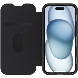 OtterBox React Folio MagSafe Apple iPhone 16e/ iPhone 15/ iPhone 14/ iPhone 13 (6.1") Case Black Crystal (Clear/Black) - (77-97827),7 Years Warranty 77-97827