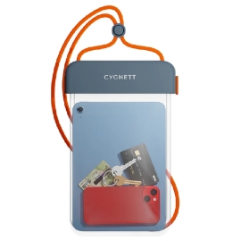 Cygnett AquaGuard Universal Waterproof Tablet Pouch - (CY4411CYWPP) Dust & Sand Protection,Fits Tablet up to 11”,Adjustable lanyard, 2 Years Warranty CY4411CYWPP