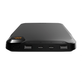 Cygnett ChargeUp VertPWR 25K mAh Laptop Power Bank + USB-C Cable (40CM) + Stand - Obsidian (CY5128PBCHE),100W, 4x USB Charging Ports, 2 Years Warranty CY5128PBCHE