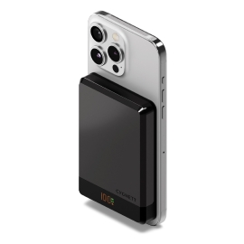 Cygnett MagSlim 10k Magnetic Wireless Power Bank -Black(CY5278PBCHE),20W USB-C,10W Wireless,MagSafe & Qi,Digital Display,Travel-Ready,2 Years Warranty CY5278PBCHE